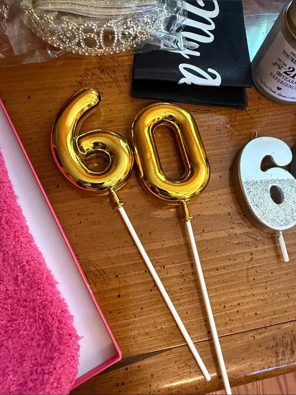 60 birthday celebration itens